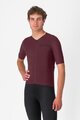 CASTELLI Kolesarski dres s kratkimi rokavi - PREMIO EVO - bordo