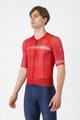 CASTELLI Kolesarski dres s kratkimi rokavi - CLIMBER´S A/C - rdeča