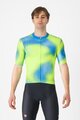 CASTELLI Kolesarski dres s kratkimi rokavi - VORTICE - modra/rumena