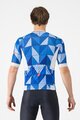 CASTELLI Kolesarski dres s kratkimi rokavi - HERITAGE - modra