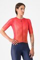 CASTELLI Kolesarski dres s kratkimi rokavi - A/C W - rdeča