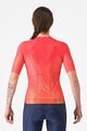 CASTELLI Kolesarski dres s kratkimi rokavi - A/C W - rdeča