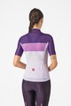 CASTELLI Kolesarski dres s kratkimi rokavi - ELEGANTE - vijolična/rožnata/bela