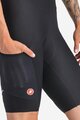 CASTELLI Kolesarske kratke hlače z naramnicami - UNLIMITED ENDURANCE W DT - črna
