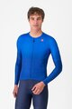 CASTELLI Kolesarski dres z dolgimi rokavi poletni - UPF LONG - modra