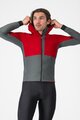 CASTELLI Kolesarska  vetru odporna jakna - FLY UNLTD - rdeča/siva