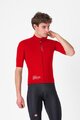 CASTELLI Kolesarska  vetru odporna jakna - DO.DI.CI. SHORT SLEEVE - rdeča