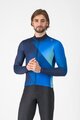 CASTELLI Kolesarski dres z dolgimi rokavi zimski - AMPLIFY - modra