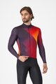 CASTELLI Kolesarski dres z dolgimi rokavi zimski - AMPLIFY - črna/rdeča/rumena