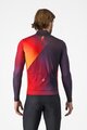 CASTELLI Kolesarski dres z dolgimi rokavi zimski - AMPLIFY - črna/rdeča/rumena