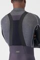 CASTELLI Kolesarske dolge hlače z naramnicami - UNLIMITED - siva