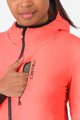 CASTELLI Kolesarska  podaljšana jakna - UNLIMITED W - rožnata