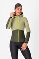 CASTELLI Kolesarska  podaljšana jakna - UNLIMITED W - zelena