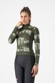 CASTELLI Kolesarski dres z dolgimi rokavi zimski - BLUR THERMAL - zelena