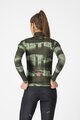 CASTELLI Kolesarski dres z dolgimi rokavi zimski - BLUR THERMAL - zelena