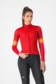 CASTELLI Kolesarski dres z dolgimi rokavi zimski - CORSO THERMAL - rdeča
