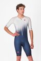 CASTELLI Kolesarski kombinezon - CORE TRI SUIT SHORT SLEEVE - modra/bela