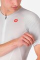 CASTELLI Kolesarski dres s kratkimi rokavi - FREE SPEED 3 RACE TOP - bela