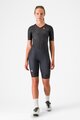 CASTELLI Kolesarski kombinezon - CORE TRI W SUIT SHORT SLEEVE - črna
