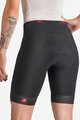 CASTELLI Kolesarske kratke hlače brez naramnic - TRI W SHORT - črna