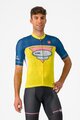 CASTELLI Kolesarski dres s kratkimi rokavi - #GIRO107 OROPA - rumena/modra