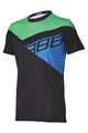 BBB Kolesarski dres s kratkimi rokavi - GRAVITY - modra/zelena/črna