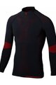 BBB Kolesarska  majica z dolgimi rokavi - FIRLAYER - rdeča/črna