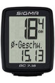 SIGMA SPORT tahometer za kolo - BC 7.16 TOPLINE 016 - črna