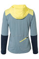 VAUDE Kolesarski dres z dolgimi rokavi zimski - TREMALDO - svetlo modra/modra/rumena