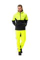VAUDE Kolesarska  vetru odporna jakna - QIMSA SOFTSHELL - črna/rumena