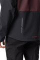 VAUDE Kolesarska  vetru odporna jakna - QIMSA SOFTSHELL - bordo/črna