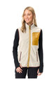 VAUDE Kolesarski brezrokavnik - ROSEMOOR FLEECE - slonovina/rumena