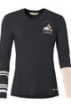 VAUDE Kolesarska  majica z dolgimi rokavi - MONVISO MERINO - črna/bež