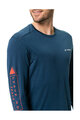 VAUDE Kolesarska  majica z dolgimi rokavi - MONVISO MERINO - modra