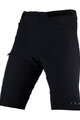 LEATT Kolesarske kratke hlače brez naramnic - MTB TRAIL 2.0 - črna