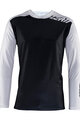 LEATT Kolesarski dres z dolgimi rokavi poletni - MTB ENDURO 4.0 - bela/črna