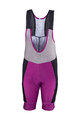 LEATT Kolesarske kratke hlače z naramnicami - BIB MTB ENDURANCE 5.0 W - vijolična