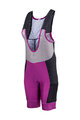 LEATT Kolesarske kratke hlače z naramnicami - BIB MTB ENDURANCE 5.0 W - vijolična