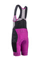 LEATT Kolesarske kratke hlače z naramnicami - BIB MTB ENDURANCE 5.0 W - vijolična