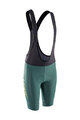 LEATT Kolesarske kratke hlače z naramnicami - BIB MTB ENDURANCE 6.0 - zelena