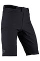 LEATT Kolesarske kratke hlače brez naramnic - MTB TRAIL 3.0 - črna