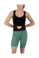 LEATT Kolesarske kratke hlače z naramnicami - BIB MTB ENDURANCE 6.0 W - zelena