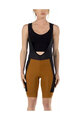 LEATT Kolesarske kratke hlače z naramnicami - BIB MTB ENDURANCE 5.0 W - rjava/črna