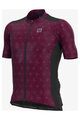 ALÉ Kolesarski dres s kratkimi rokavi - RONDANE - bordo/črna