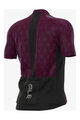 ALÉ Kolesarski dres s kratkimi rokavi - RONDANE - bordo/črna