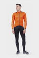 ALÉ Kolesarski dres z dolgimi rokavi zimski - THERMAL R-EV1 - oranžna