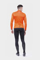 ALÉ Kolesarski dres z dolgimi rokavi zimski - THERMAL R-EV1 - oranžna