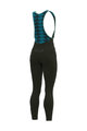 ALÉ Kolesarske dolge hlače z naramnicami - K-ATMO 2.0 KLIMATIK - zelena