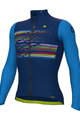 ALÉ Kolesarski dres z dolgimi rokavi zimski - LOGO PR-S - modra