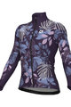 ALÉ Kolesarski dres z dolgimi rokavi zimski - GREEN GARDEN PR-R - vijolična/večbarvno